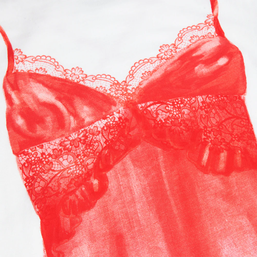 red lingerie tee - Image 5