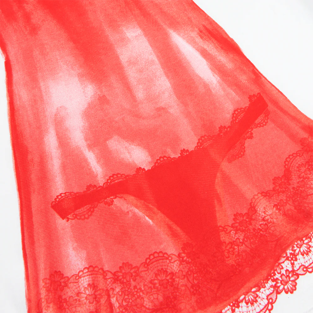 red lingerie tee - Image 6